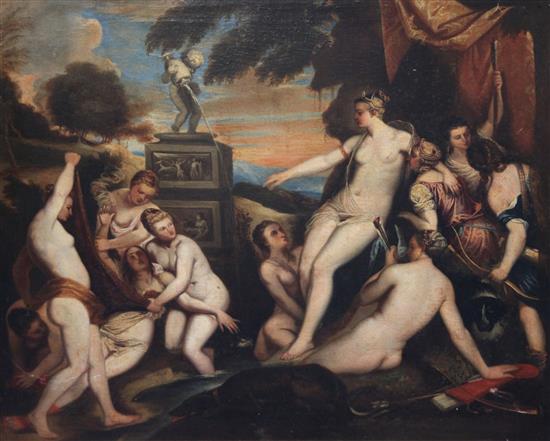 After Titian Diana and Callisto 28 x 33.5in.